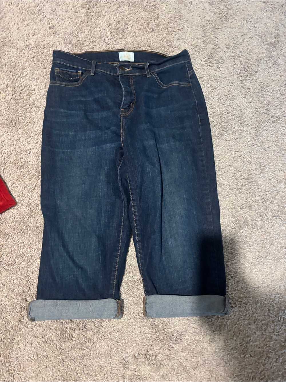 Levi's Dark Blue Cropped Capri Jeans